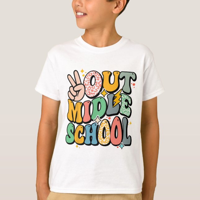 Último Dia Da Escola Secundária Camisa Fresco De P (Frente)