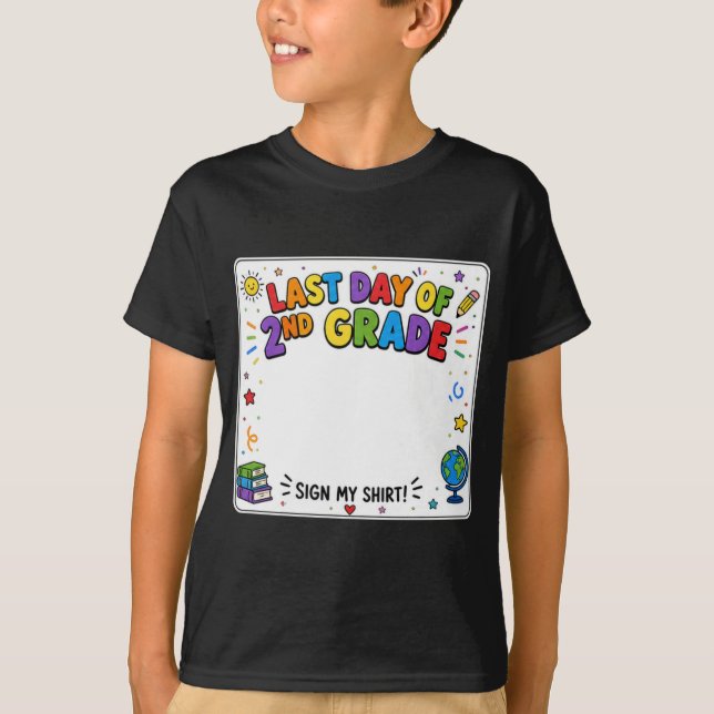 Último Dia do Segundo Ano Sinalize Minha Camisa (Frente)