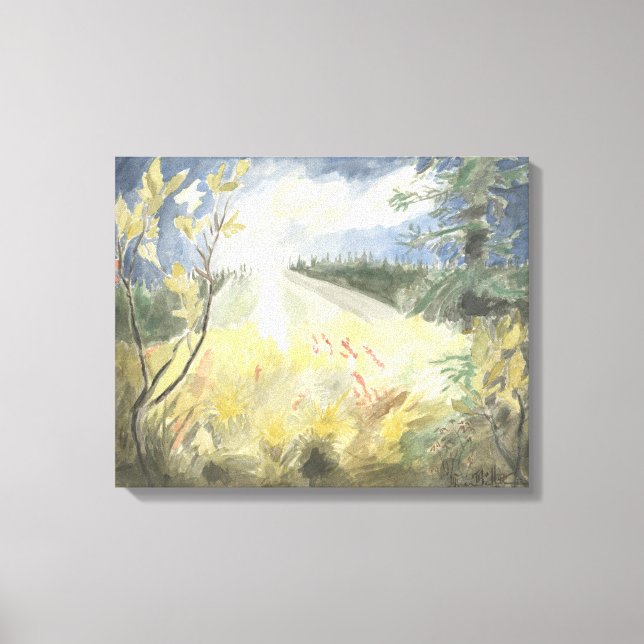 Último do Sol Ártico: Canvas Esticada (Frente)