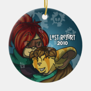 Último Res0rt ornamento de 2010 feriados