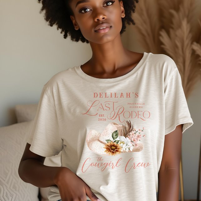 Último Rodeo Chic Cowgirl Hat Western Bridal Party (Last Rodeo Chic Cowgirl Boots Western Bridal Party Tri-Blend Shirt)