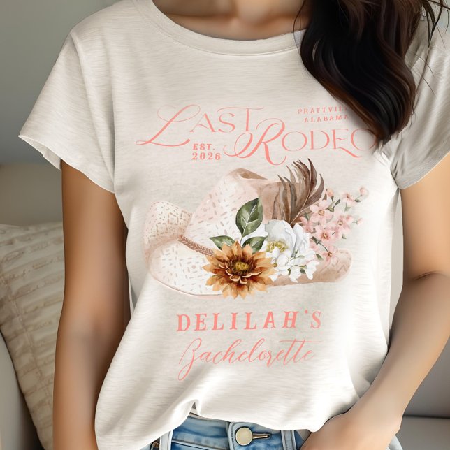 Último Rodeo Chic Cowgirl Hat Western Bridal Party (Last Rodeo Chic Cowgirl Hat Western Bridal Party Tri-Blend Shirt)