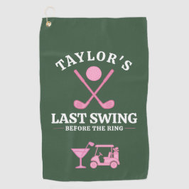 Último Swing Antes do Anel de Noivado Golfe Desped