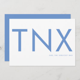 Ultra Moderno Bebê Azul Muito Obrigado Dia de os p