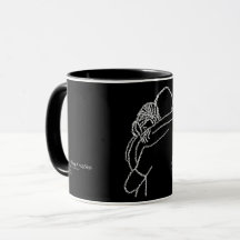 Um Abraço É Um Lar - Caneca Preta Combo - Reena Do