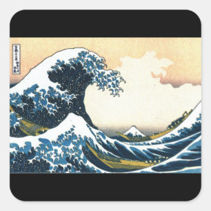 Um adesivo de arte, Hokusai, a onda do Excelente