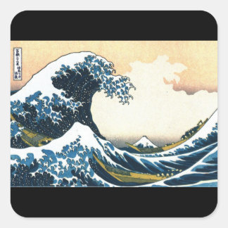 Um adesivo de arte, Hokusai, a onda do Excelente