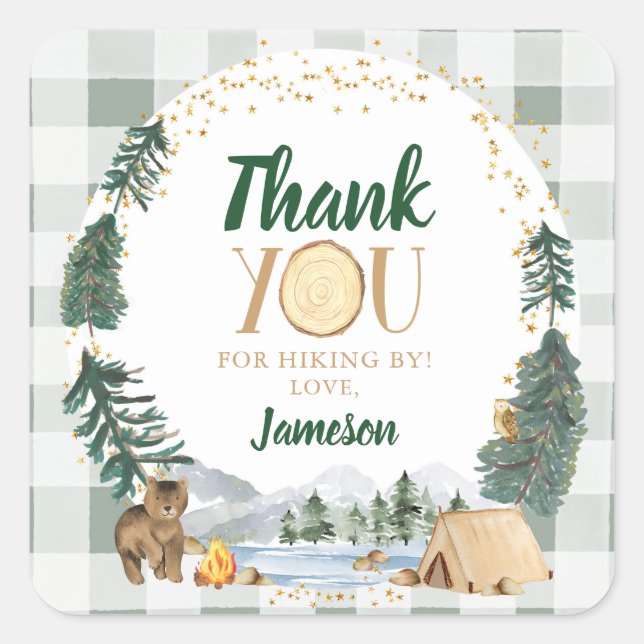 Um adesivo de Festa de aniversário de Campanha Fel (Frente)