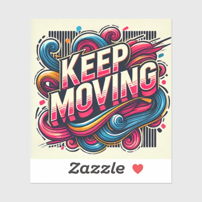 Um adesivo de mensagem positivo para continuar (Folha)