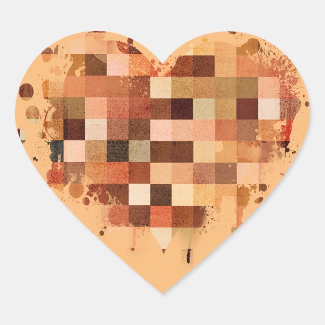 Um adesivo do Coração Mundial (Frente)