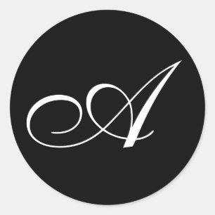 Um adesivo monograma