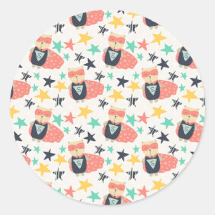 um adesivo redondo clássico