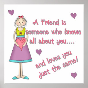 Um amigo é alguém Impressão