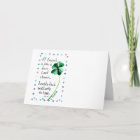 Um amigo é como um cartão de quatro folhas