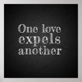 Um amor expulsa outro poster de carvão