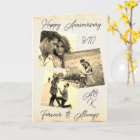 Um Aniversário de Casamento de Modelo de Foto Sepi