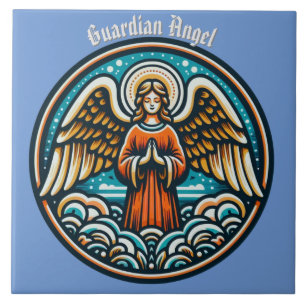 Um Anjo Guardião Orando