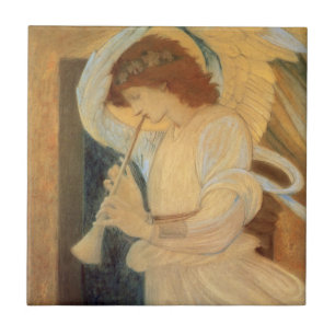 Um Anjo Tocando um Flautim por Burne Jones