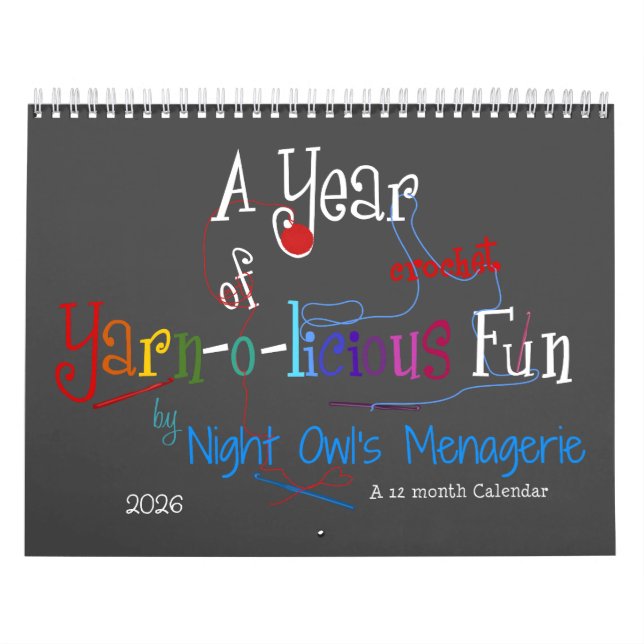 Um Ano de Calendário de Croché Divertido (Capa)