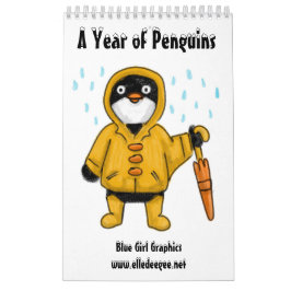 Um Ano de Calendário dos Pinguins