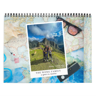 Um Ano De Revisão   Calendário de Viagem de Fotogr