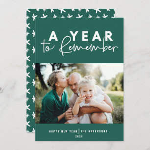 Um ano para lembrar da foto moderna do ano novo