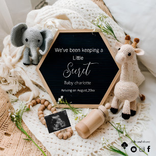 Um anúncio de gravidez neutra e bonito