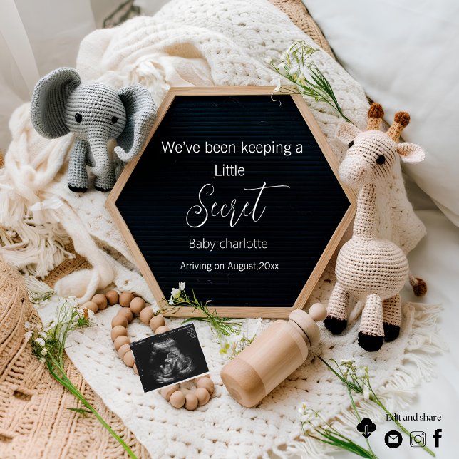 Um anúncio de gravidez neutra e bonito (Criador carregado)