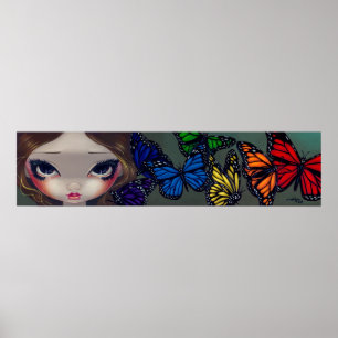 Um arco-íris do impressão feericamente da arte d