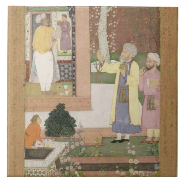 Um artista que decora o interior de um pavi do (Frente)