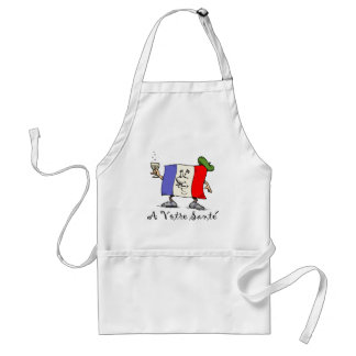 Um avental de Votre Sante