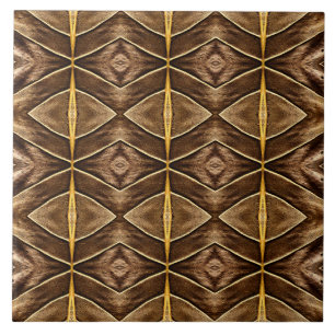 Um azulejo cerâmico de cor castanha vibrante com p