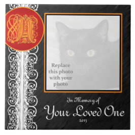 Um Azulejo "Em memória do seu amado"