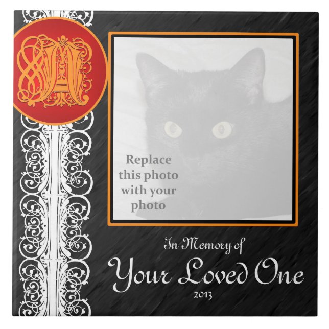 Um Azulejo "Em memória do seu amado" (Frente)