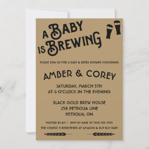 Um bebê está a criar cerveja considerada convite