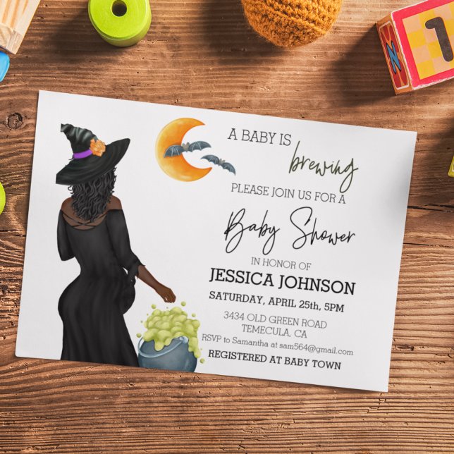 Um bebê está criando bruxa afro-americana (Criador carregado)