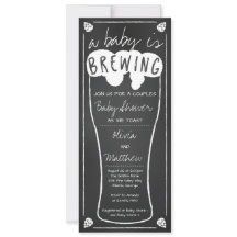 Um Bebê Está Fazendo Convite Ao Chá de fraldas