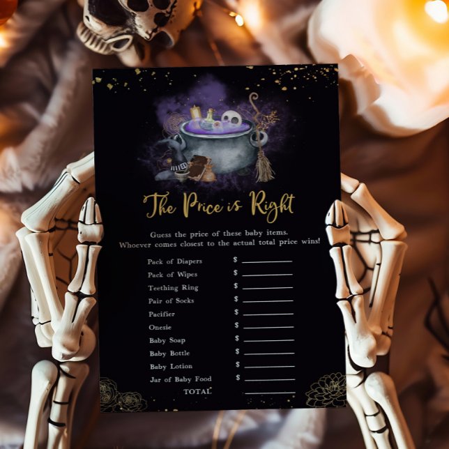Um Bebê está se tornando assustador O preço está c (A Baby is Brewing Baby Shower The Price is Right Game)