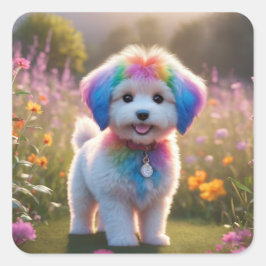 Um belo adesivo de cão.