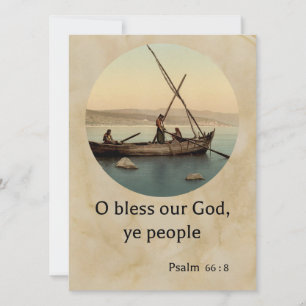 Um belo cartão bíblico de saudação