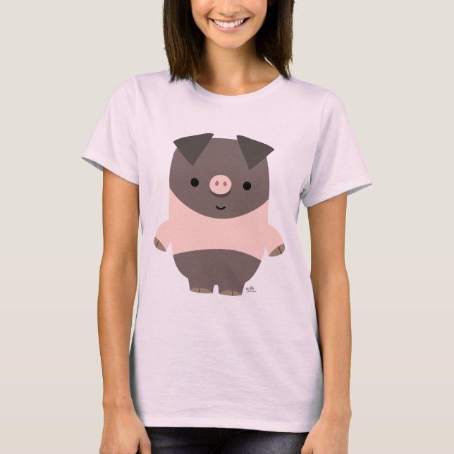 Um belo desenho de animação, camiseta feminina per (Frente)