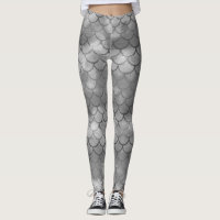 Um belo espectro de cores da sereia leggings