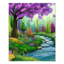 Um Belo Jardim Foto Alargamento