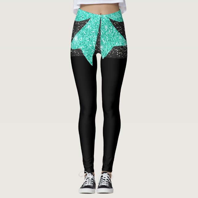 Um Bit Sutil de Leggings de Moda Pop (Frente)