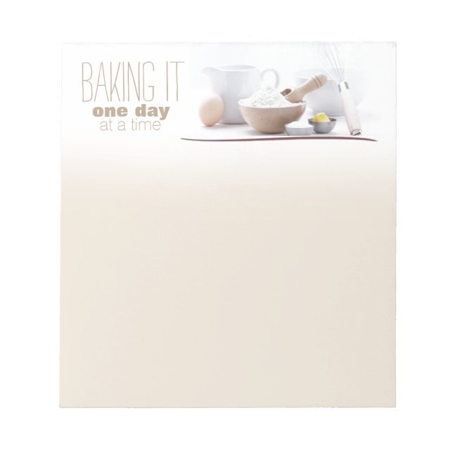 Um bloco de notas de padeiro (Frente)