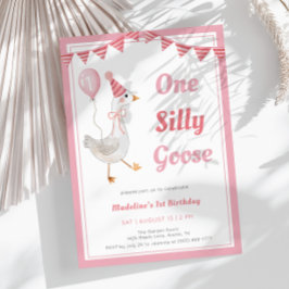 Um Bobo Ganha Rosa primeiro aniversario Convite