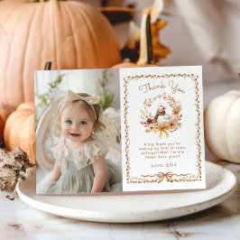 Um Bobo Goose Girl Birthday Cartões de agradecimen