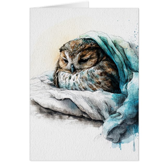 Um bom cartão de saudação Nap (Frente)