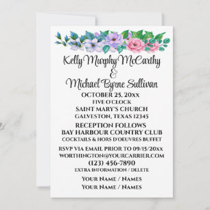 Um Bom Dia Para Um Casamento - Convite