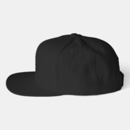 Um boné de beisebol preto com a palavra "Fashion"